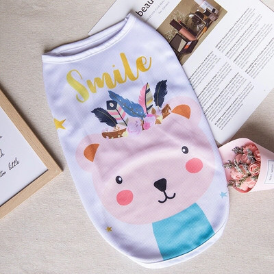 Nagyker kis kedvenc kutyaruhák mellény kabát Rajzfilm Aranyos chihuahua póló kölyök Yorkshire terrier kölyök bulldog Ropa Perro