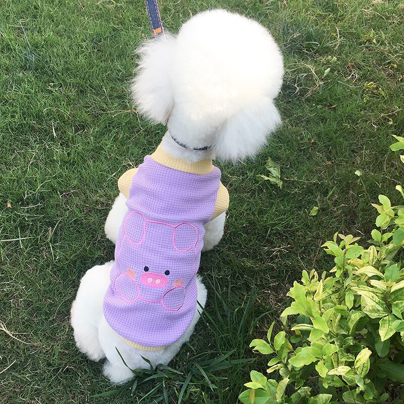 Suvised lemmikloomakoerte riided Armsad prinditud koerad Vest Korea õhukesed kassirõivad Väike kutsikavest Koera T-särk Lemmikloomarõivad 2022 Uus