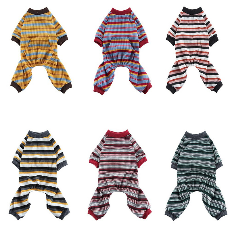 Kölyökkutya pizsama Kisállat Jumpsuit Puha Nyomdász karácsonyi Kutyák Aranyos Ruhák Férfi Kiskutya Bodók Kiskutya Kutya Macska Ruházat