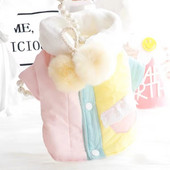 Oblečenie pre domáce zvieratá, jeseň/zima, teplý overal, mačka, módny vlnený kabát, malý pes, sladký hrubý sveter, šteniatko, roztomilé tričko, buldog, čivava