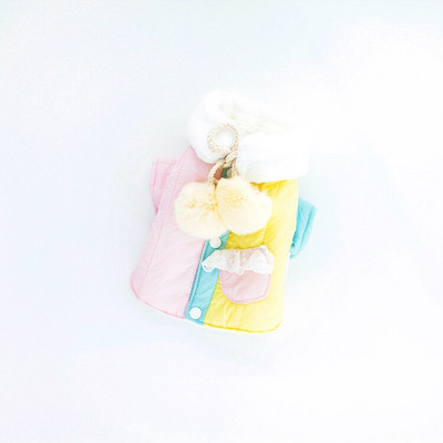 Oblečenie pre domáce zvieratá, jeseň/zima, teplý overal, mačka, módny vlnený kabát, malý pes, sladký hrubý sveter, šteniatko, roztomilé tričko, buldog, čivava