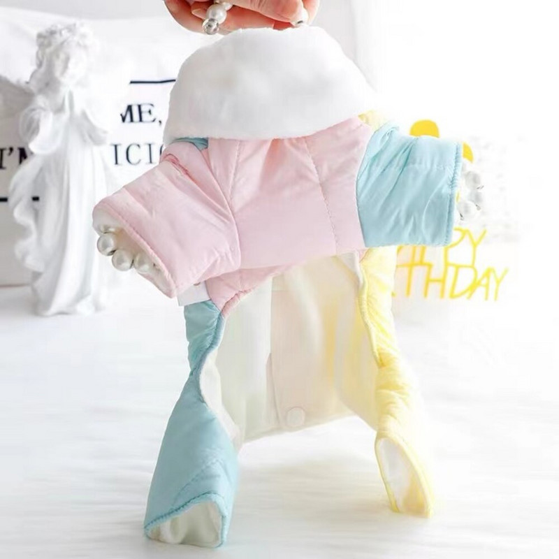 Oblečenie pre domáce zvieratá, jeseň/zima, teplý overal, mačka, módny vlnený kabát, malý pes, sladký hrubý sveter, šteniatko, roztomilé tričko, buldog, čivava