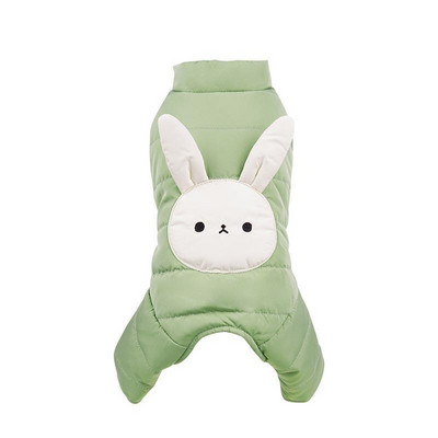 Mielas animacinių filmų kombinezonas meškučiui šuniui žieminis medvilninis šiltas naminio šuns drabužis Keturkojai šunų paltas Striukė mažiems šunims Šnauceris Ropa Perro