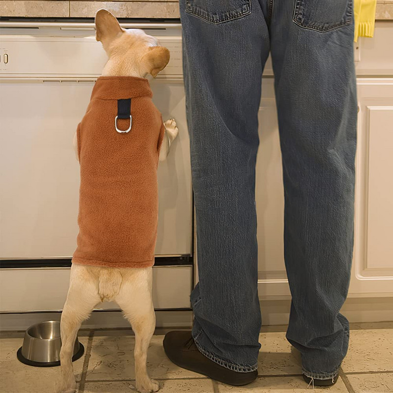 Haine pentru câini din lână pentru câini de talie mică, primăvară, toamnă, călduroasă, cățeluș, pisici, vestă, Shih Tzu, chihuahua, jachetă pentru buldog francez, haine pug