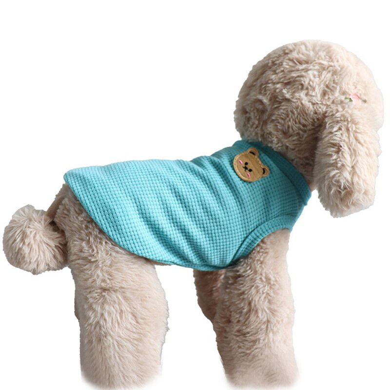 2022. aasta uus lemmiklooma vest karu koera kassi riided vabaaja šnautseri kutsika T-särk vahvel koera varrukateta top suvine lemmiklooma riided koera kostüümid