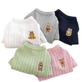 Pulover de toamnă pentru animale de companie Ursuleți de pluș Haine calde Yorkshire Haine pentru câini mici Pulover tricotat Pudel solid Bichon Pulover drăguț 2022