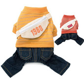 Accesorii pentru animale de companie, iarnă, haine calde pentru câini, din denim, pentru animale de companie adorabile, hanorac, blugi, ținute pentru câini de talie medie, de talie mică, cațelu, salopetă, pantaloni pentru pisici