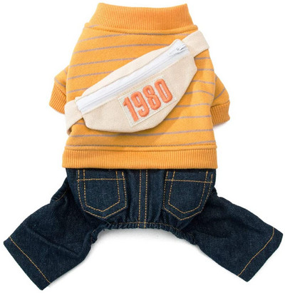 Accesorii pentru animale de companie, iarnă, haine calde pentru câini, din denim, pentru animale de companie adorabile, hanorac, blugi, ținute pentru câini de talie medie, de talie mică, cațelu, salopetă, pantaloni pentru pisici