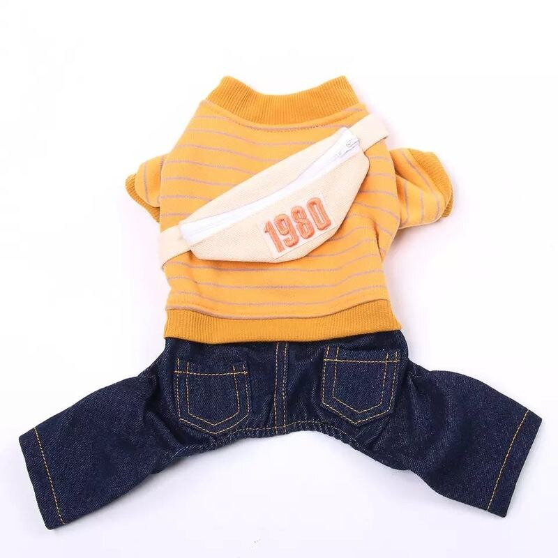 Accesorii pentru animale de companie, iarnă, haine calde pentru câini, din denim, pentru animale de companie adorabile, hanorac, blugi, ținute pentru câini de talie medie, de talie mică, cațelu, salopetă, pantaloni pentru pisici