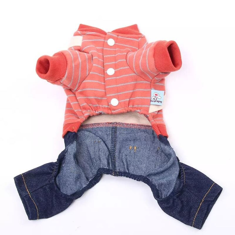 Accesorii pentru animale de companie, iarnă, haine calde pentru câini, din denim, pentru animale de companie adorabile, hanorac, blugi, ținute pentru câini de talie medie, de talie mică, cațelu, salopetă, pantaloni pentru pisici