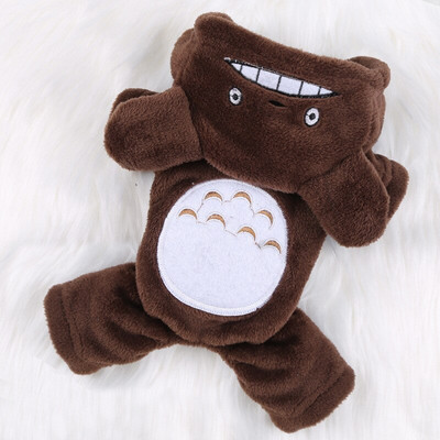 Rūbai šunims Pižamos Vilnos kombinezonas Žieminiai šunų drabužiai Keturioms kojoms Šilti naminių gyvūnėlių apranga Mažo šuns animacinių filmų kostiumai