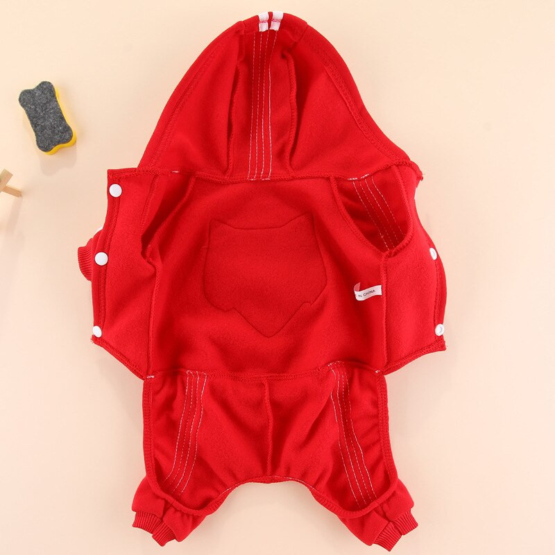 Kawaii Pizsama Designer Jumpsuit kutyáknak Tavaszi nadrágok Yorks Black Red Dog Onesie kistestű kutyáknak kölyökruha