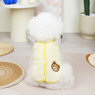 Kisállatruhák Őszi Téli Plüss Mellény Kis Kutya Kabát Meleg Kabát Egyszínű Divat Pulóver Kölyök Kardigán Chihuahua Yorkshire