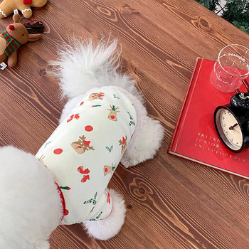 Νέο χριστουγεννιάτικο κουτάβι πουκάμισο με φθινόπωρο και χειμώνα για κατοικίδια αρκουδάκι πουλόβερ Ζεστά ρούχα για σκύλους Προμήθειες για κατοικίδια XS-XL Χονδρική