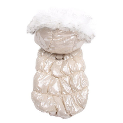 Topla jakna za pse i mačke s dizajnom kopče za povodac, štene za kućne ljubimce, haljina s kapuljačom, zimska odjeća, 4 boje