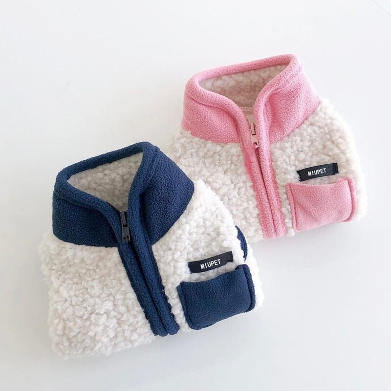 Oblečenie pre domáce zvieratá, jeseň/zima, stredne veľký, malý pes, bunda na zips, módna vesta, teplá vlnená vesta, mačiatko, šteňa, pekný kabát, čivava, yorkshirský štýl