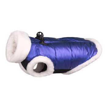 Χειμερινό μπουφάν Dog Dog Αδιάβροχο γιλέκο για κουτάβι με γούνινο γιακά γαλλικό μπουλντόγκ Chihuahua Pet Ζεστό Σετ παλτό