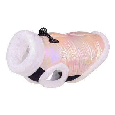 Zimná páperová bunda pre psov, nepremokavá vesta pre šteniatka s kožušinovým golierom, francúzsky buldoček, čivava, teplá bunda pre domáce zvieratá