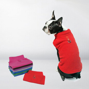 Μαλακά ρούχα για σκύλους Γιλέκο χειμωνιάτικα ρούχα για κατοικίδια Ζεστά φλις μπουφάν για κουτάβι Γαλλικό παλτό μπουλντόγκ για μικρούς μεσαίους σκύλους Ρούχα για γάτες