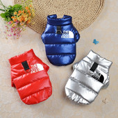 Zimné oblečenie pre psov, lesklé vetruodolné kabáty pre psov, bunda a teplá flísová bunda pre šteniatka francúzskeho buldočka pre malé deti, oblečenie pre čivavy