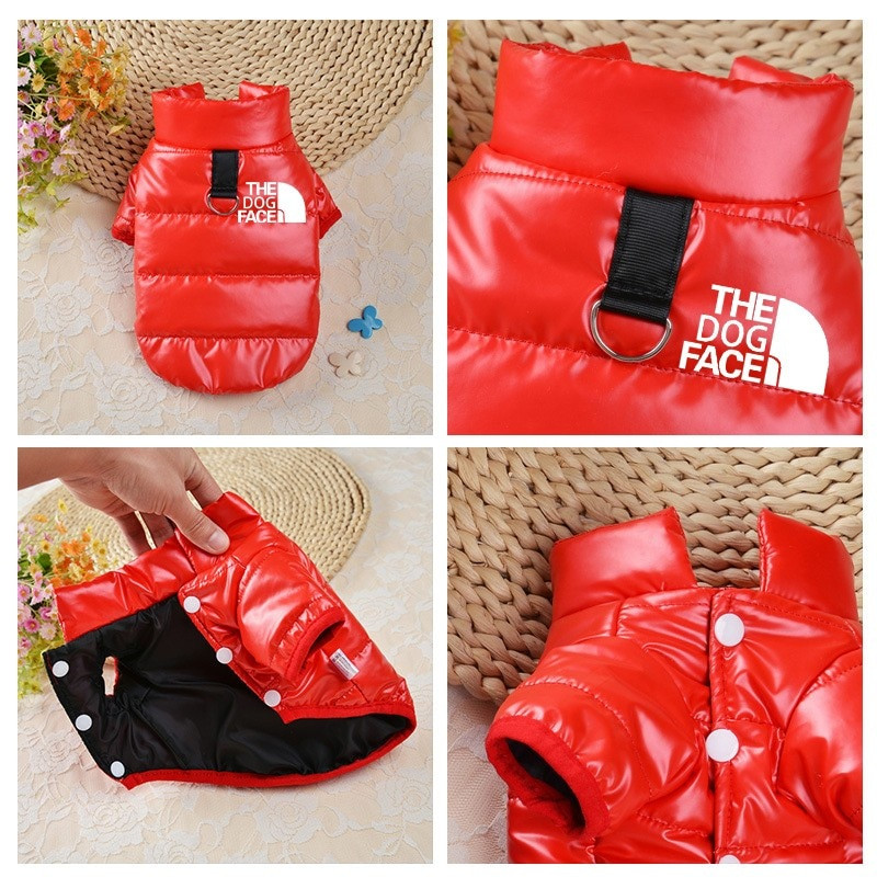 Zimné oblečenie pre psov, lesklé vetruodolné kabáty pre psov, bunda a teplá flísová bunda pre šteniatka francúzskeho buldočka pre malé deti, oblečenie pre čivavy