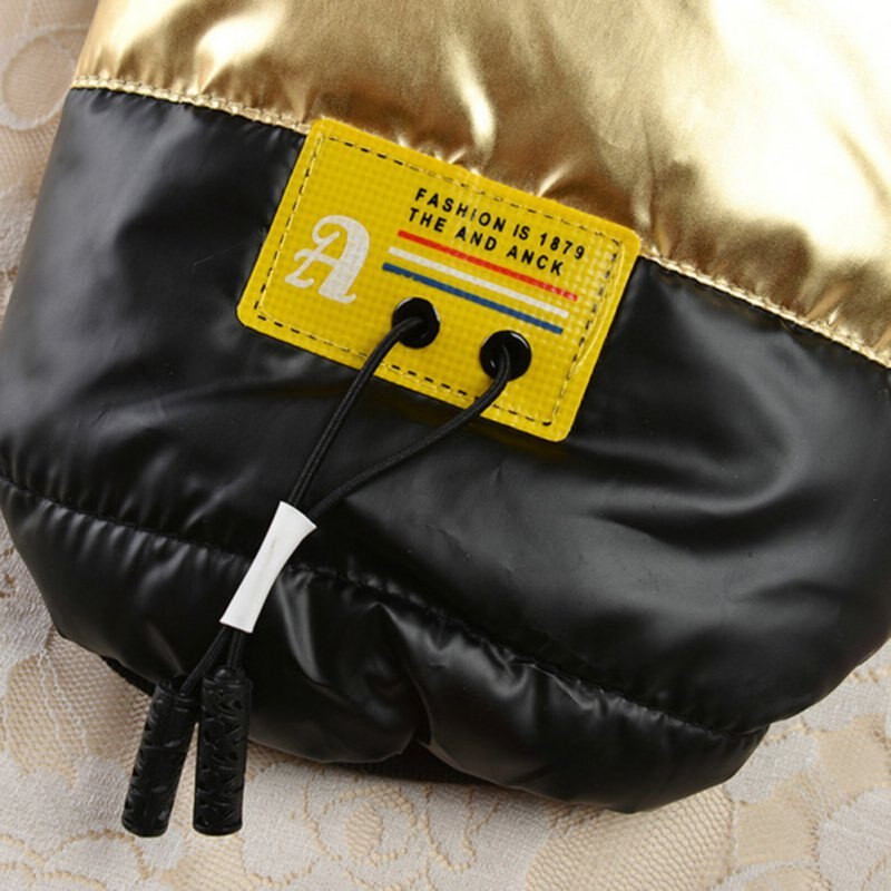 Палто за домашни любимци Зимно топло кученце за домашни любимци Есенно зимно палто с памучна подплата за кучета Пухено яке с удебелена стояща яка