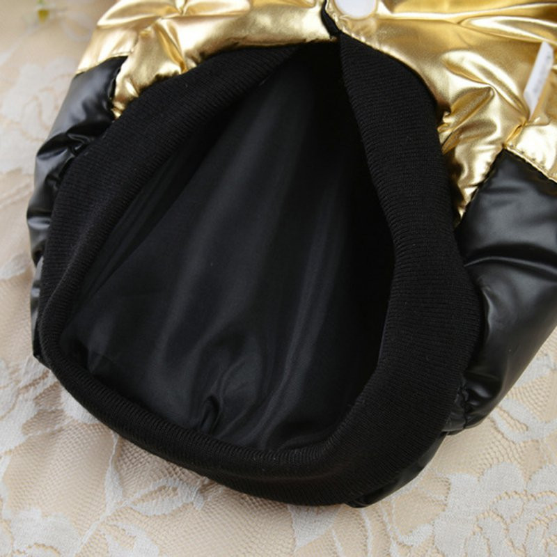 Палто за домашни любимци Зимно топло кученце за домашни любимци Есенно зимно палто с памучна подплата за кучета Пухено яке с удебелена стояща яка