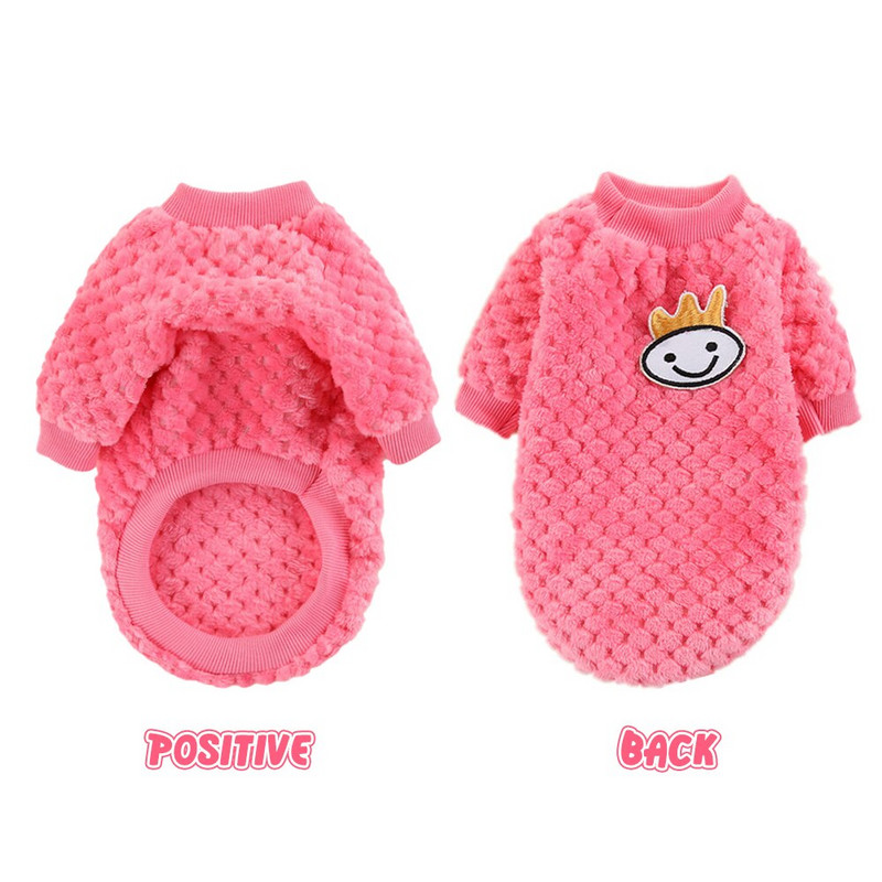 Medve hímzés Kutya mellény Téli meleg kutyaruha kis kutyáknak Plüss kiskutya macska kabát ruhák pulcsik kisállat ruházat