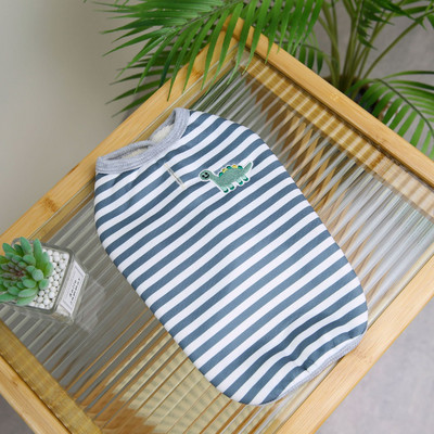 Vestă din bumbac pentru câini de talie mică, haină groasă și caldă, toamnă iarnă, confortabilă, moale, pisicuță, haine pentru cățeluș, jachetă pentru pisici, pulover în dungi, pug