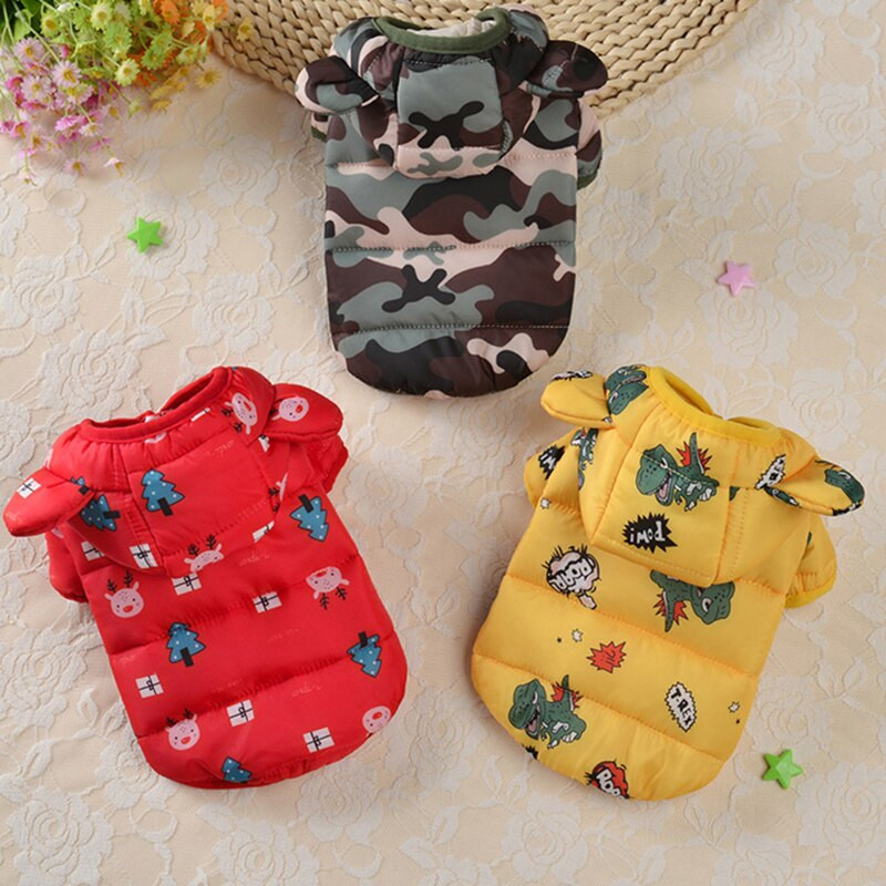 Odjeća za pse Zimska odjeća za pse francuskog buldoga za male pse Pamučno podstavljena topla odjeća Jakna za odjeću za kućne ljubimce Chihuahua