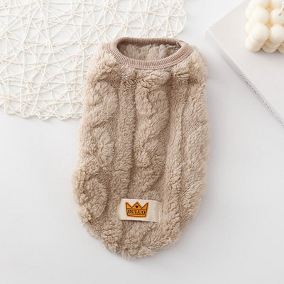 Kisállat meleg téli korall gyapjú ruhák kutya macska dzseki aranyos hullámos kétoldalas gyapjú kölyök cica kabátok kutyák macskák pulóver