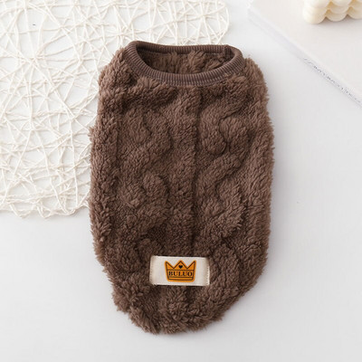 Kisállat meleg téli korall gyapjú ruhák kutya macska dzseki aranyos hullámos kétoldalas gyapjú kölyök cica kabátok kutyák macskák pulóver