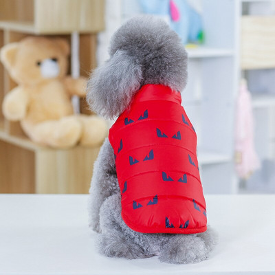 Sügis- ja talvine lemmiklooma puuvillane vest polsterdatud soe lemmiklooma jope Väike ja keskmine riided Prantsuse buldog Chihuahua koera talvemantel S-2XL