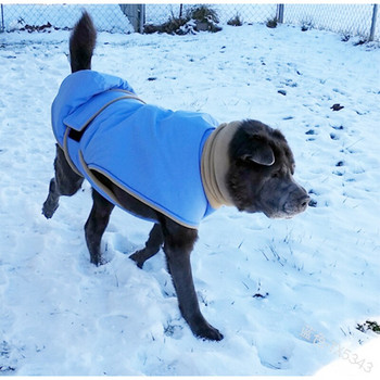 Топли дрехи за домашни любимци Удебелени студоустойчиви памучни дрехи Зимно палто за големи кучета Вълшебни стикери Лесни за обличане и събличане палто за кучета