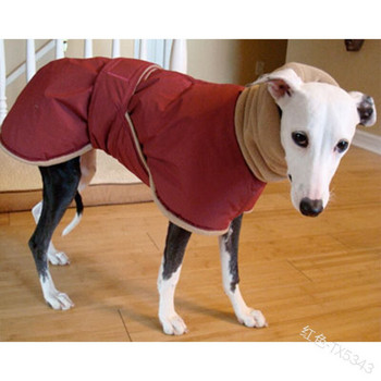 Топли дрехи за домашни любимци Удебелени студоустойчиви памучни дрехи Зимно палто за големи кучета Вълшебни стикери Лесни за обличане и събличане палто за кучета