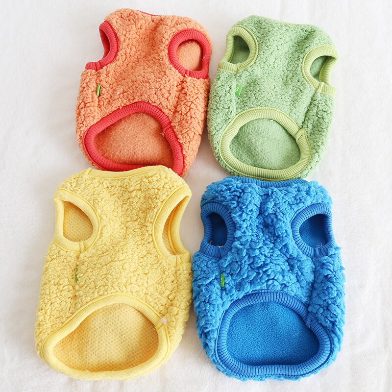 Žieminiai pliušiniai mažų dinozaurų šunų rūbai Šilti medvilniniai drabužiai šunims ir kačiukams Dizainerių drabužiai šunims Šunų liemenės spalvos dinozauras