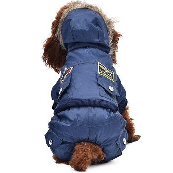 Ζεστό μπουφάν καμουφλάζ για σκύλους με φόρμα τεσσάρων ποδιών Παντελόνι φόρμα για χειμερινά αδιάβροχα ρούχα για σκύλους κατοικίδιων ζώων Μόδα για Τσιουάουα