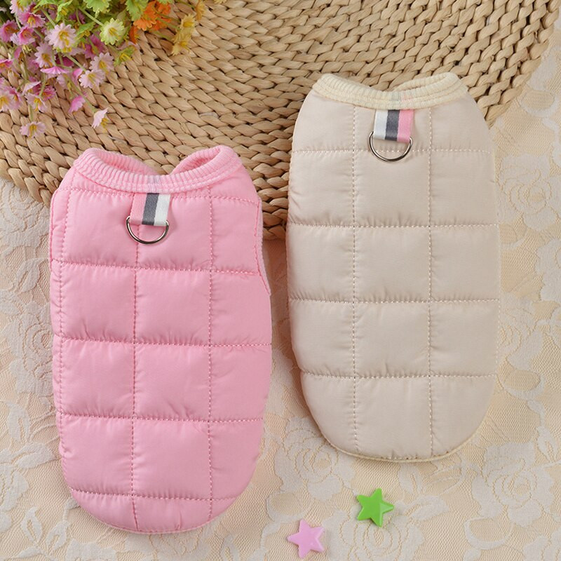 Prabangūs šunų drabužiai Žieminiai vilna šilti šunų paltai Vienspalvė katės striukė Stora čihuahua meškiuko liemenė su vilkimo žiedu, naminių gyvūnėlių reikmenys