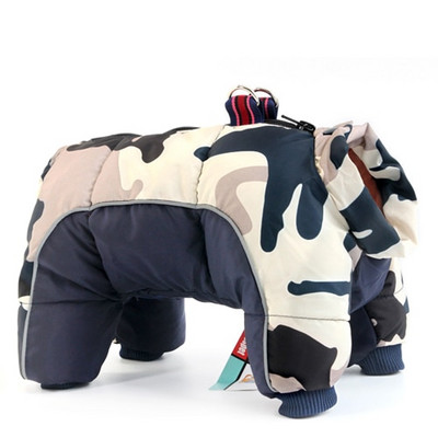 Haine de iarnă pentru câini pentru animale de companie Jachetă super caldă haină mai groasă din bumbac, impermeabilă pentru câini de talie mică, îmbrăcăminte pentru animale de companie pentru cățelușul buldog francez