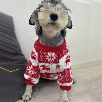 Φθινοπωρινά και χειμερινά ρούχα για κατοικίδια Χριστουγεννιάτικη κουκούλα με κουκούλα για σκύλους Αδιάβροχη, ζεστή και χοντρή