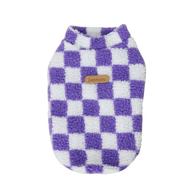 Talvine fliisist koeravest Plaid Print Soojad Koerte Riided Chihuahua Šnautseri Kostüüm Lemmikloomarõivad Väikestele Koertele Ropa Para Perro