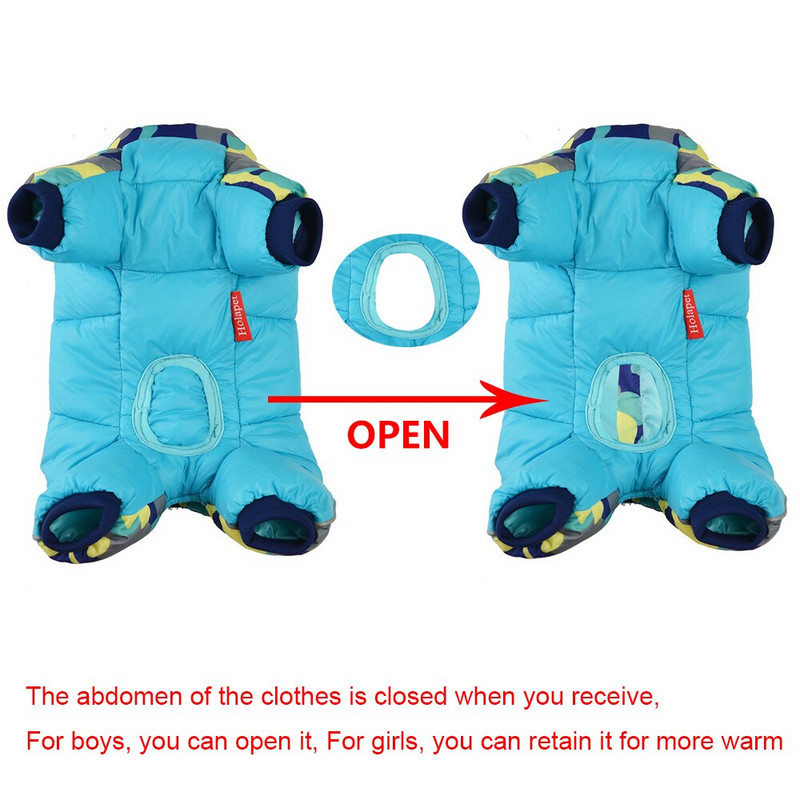 Зимни топли дрехи за кучета за малки големи кучета Светлоотразителни водоустойчиви по-дебели домашни любимци Кученце Яке Палто Френски булдог Чихуахуа Костюм