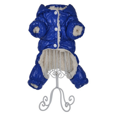 Ζεστά χειμωνιάτικα ενδύματα σκυλιών γιακά αντιανεμική φόρμα για σκύλους πουπουλένιο παλτό αδιάβροχο Thicken Parka Ολόσωμη φόρμα σκύλου για κουτάβι CUTE