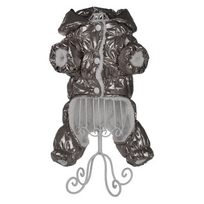 Ζεστά χειμωνιάτικα ενδύματα σκυλιών γιακά αντιανεμική φόρμα για σκύλους πουπουλένιο παλτό αδιάβροχο Thicken Parka Ολόσωμη φόρμα σκύλου για κουτάβι CUTE