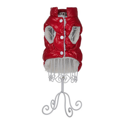 Ζεστά χειμωνιάτικα ενδύματα σκυλιών γιακά αντιανεμική φόρμα για σκύλους πουπουλένιο παλτό αδιάβροχο Thicken Parka Ολόσωμη φόρμα σκύλου για κουτάβι CUTE