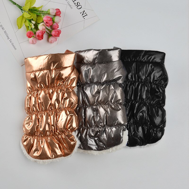 Ζεστά χειμωνιάτικα ενδύματα σκυλιών γιακά αντιανεμική φόρμα για σκύλους πουπουλένιο παλτό αδιάβροχο Thicken Parka Ολόσωμη φόρμα σκύλου για κουτάβι CUTE