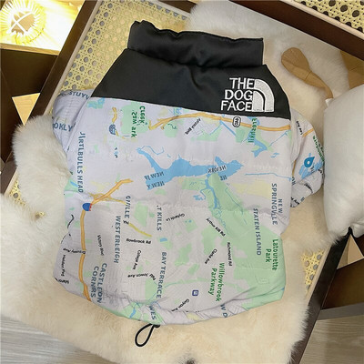 Jachetă de iarnă pentru câine de companie Jachetă impermeabilă pentru câine, model de modă pentru fața de câine, costum pentru cățeluș, haine reflectorizante pentru animale de companie