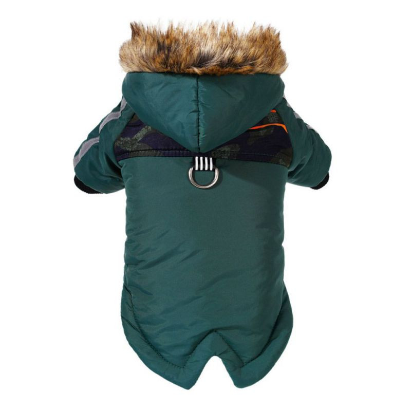 Žieminiai naminių šunų drabužiai Šilti šunims Naminiai gyvūnai šuniuko kostiumas Prancūzų buldogo apranga Kailis vandeniui atsparus striukė Čihuahua drabužiai