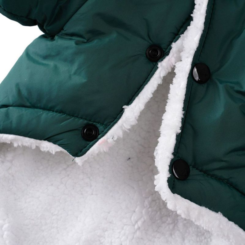 Žieminiai naminių šunų drabužiai Šilti šunims Naminiai gyvūnai šuniuko kostiumas Prancūzų buldogo apranga Kailis vandeniui atsparus striukė Čihuahua drabužiai