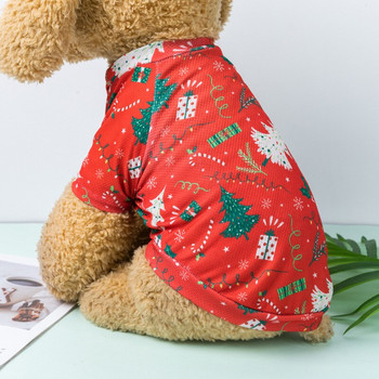 Άνετα ρούχα για σκύλους με στάμπες κινουμένων σχεδίων γιλέκο για μικρούς μεσαίους σκύλους Chihuahua Κοντομάνικο πουκάμισο για κουτάβι Ρούχα παλτό